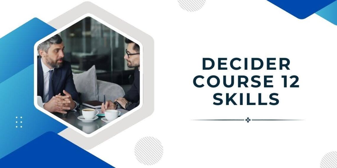 Learn 12 skills based on Cognitive Behavioural Therapy and Dialectical Behavioural Therapy that help improve wellbeing with the Decider Course 12 skills
